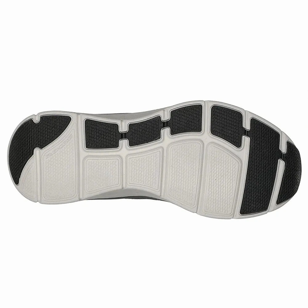 Skechers Men's Arch Fit DLux Junction Shoes - Charcoal / Blue Anti   Blister