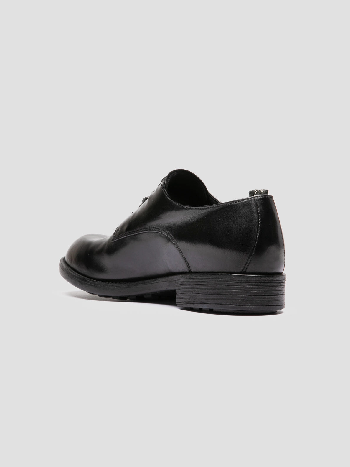 DIARY 009 - Black Leather Derby Shoes Breathable All-Day Wear