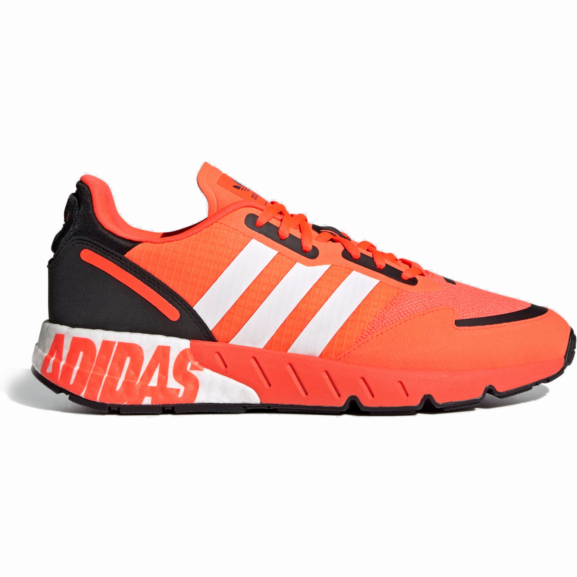 Everyday Comfort Sport Casual Adidas Men's ZX 1K Boost Shoes - Solar Red / Cloud White / Core Black