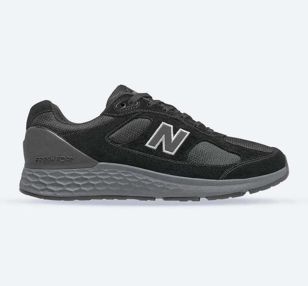 Womens Wide Fit New Balance MW1880 Walking Trainers - Black Hard Terrain Arch support