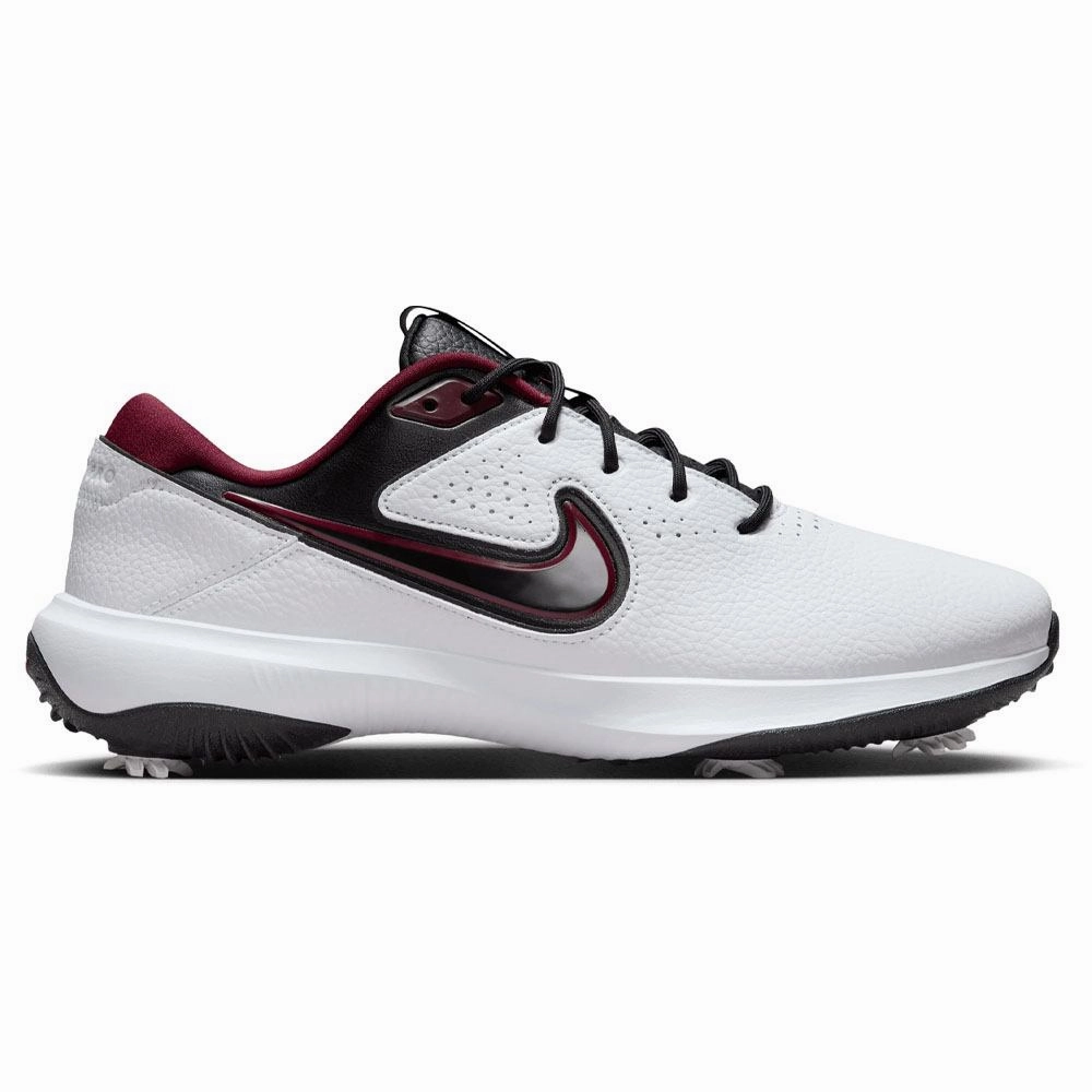 Durable Outsoles Nike Victory Pro 3 Golf Shoes White/Black/Lightning/Team Red - FW24 Unisex