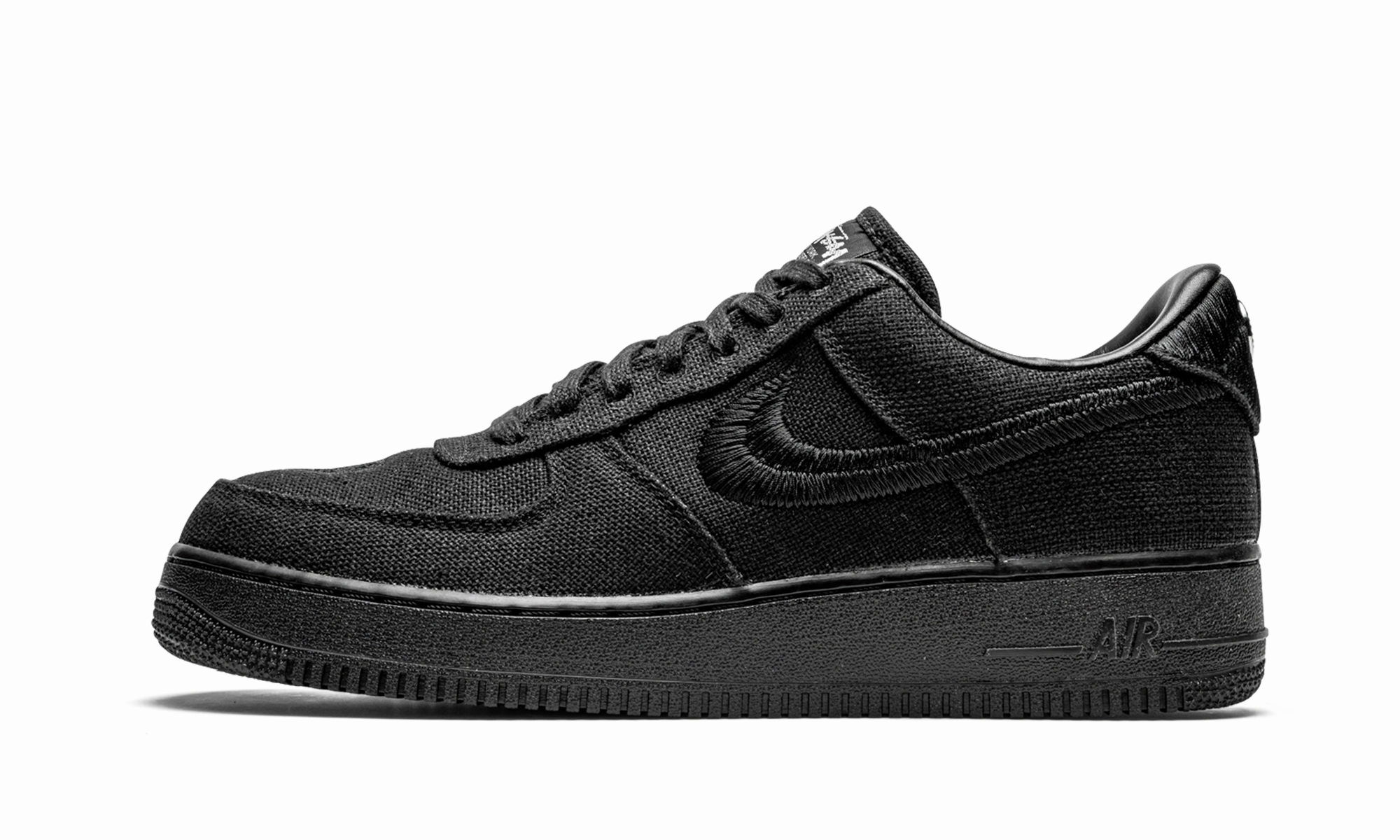 Airport Style TPU sole Air Force 1 Low "Stussy - Black"