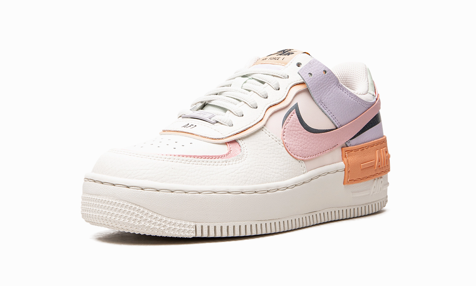 AIR FORCE 1 SHADO MNS WMNS "Pink Glaze" Lace Up Adjustability