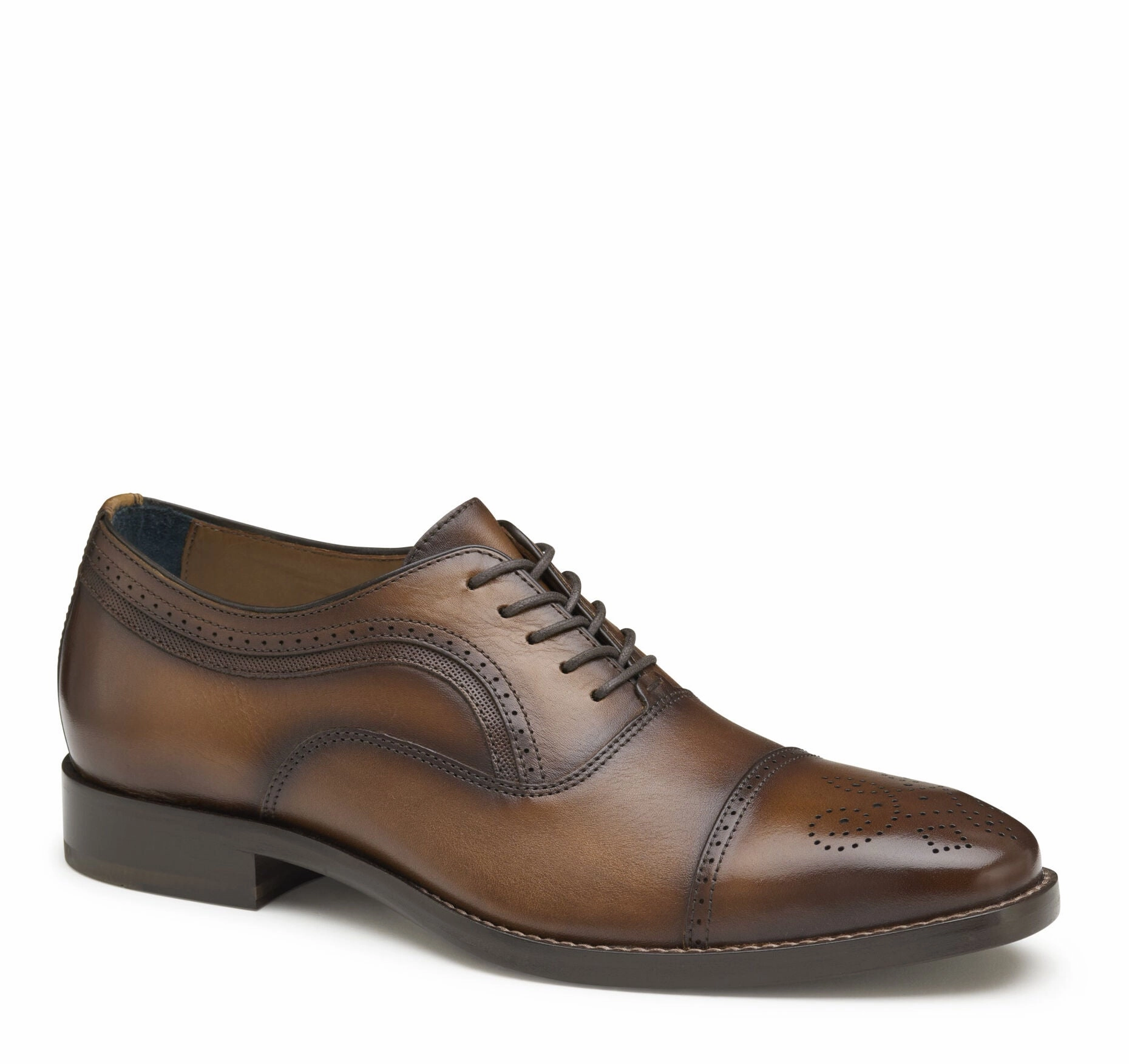 Comfort Fit Corporate Staff Classic Edge All Day Worker Johnston & Murphy Men's Danridge Cap Toe Lace-Up Dress Shoe