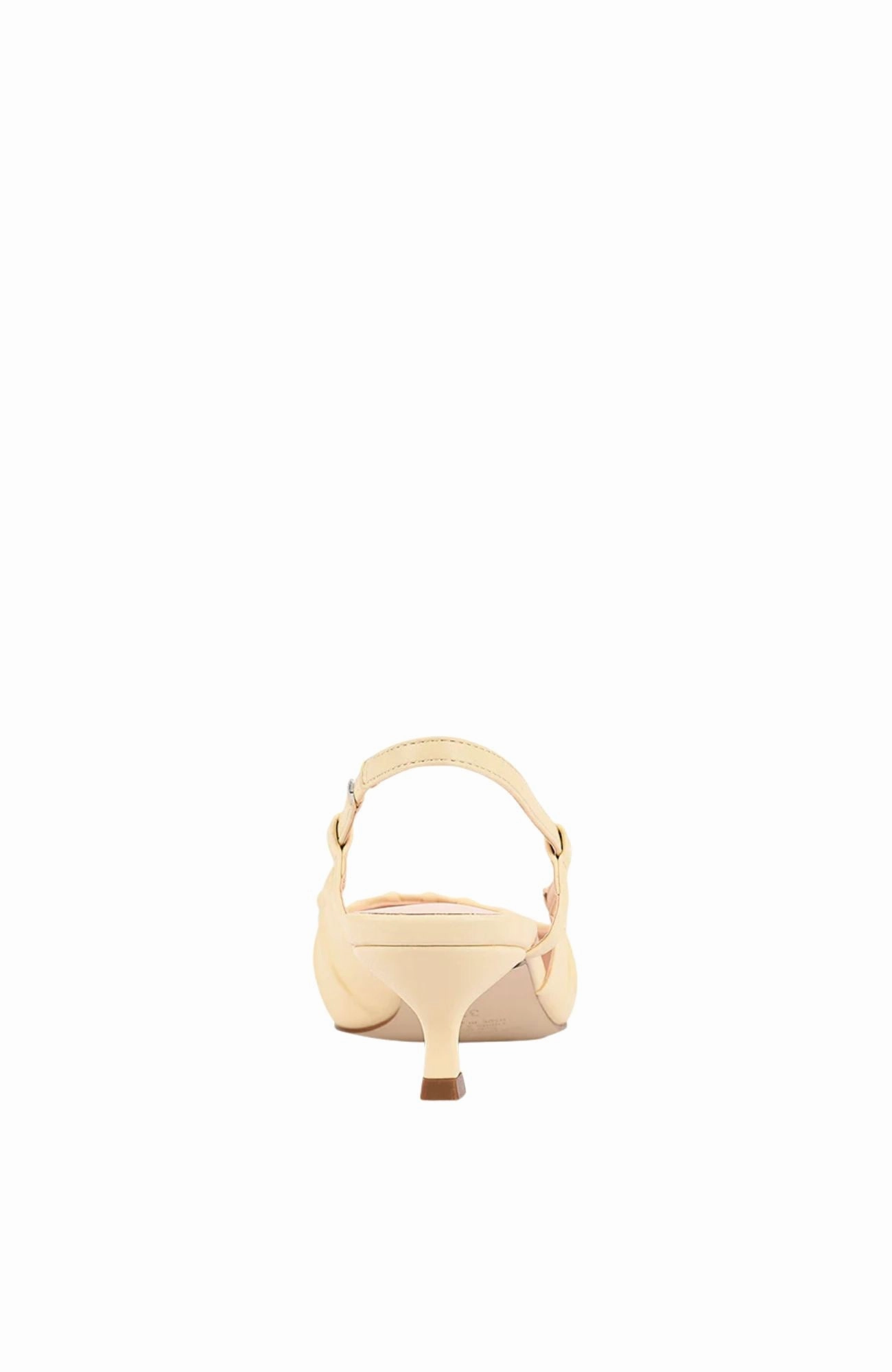 Lucius Slingback Kitten Heels Butter Cream Airport Glam