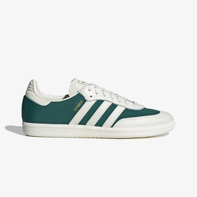 Casual Edge ADIDAS ORIGINALS | SAMBA OG { OFF WHITE/COLLEGIATE GREEN