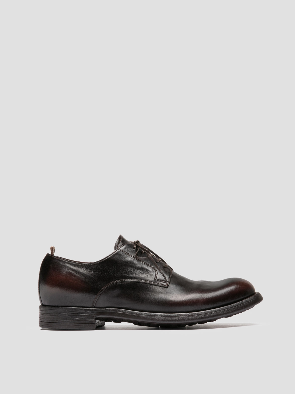 Sleek Slim Edge Neat Design CHRONICLE 001 - Brown Leather Derby Shoes