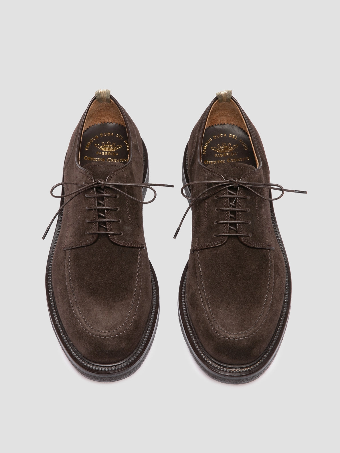 ASTON CREPE 003 - Brown Suede Derby Shoes Step Style Classic Lace Up
