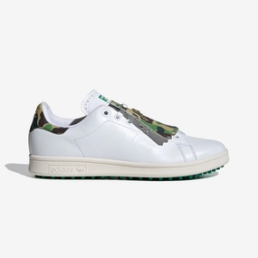 Adidas Originals | X BAPE STAN SMITH GOLF { CLOUD WHITE/GREEN Recycled Material Blend Unisex style