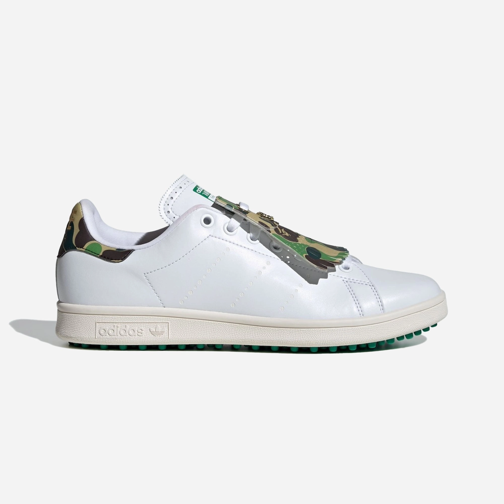 Adidas Originals | X BAPE STAN SMITH GOLF { CLOUD WHITE/GREEN Recycled Material Blend Unisex style