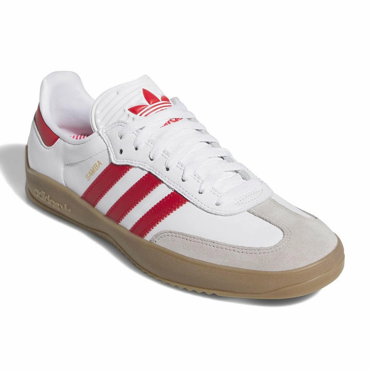 All-Weather Wear Adidas - Puig Samba Shoes White/Red/Gum