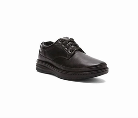 Men's Toledo Oxford Shoes In Black Calf Stable Fit Active Worker Luxe Detail Minimalist Dresser
