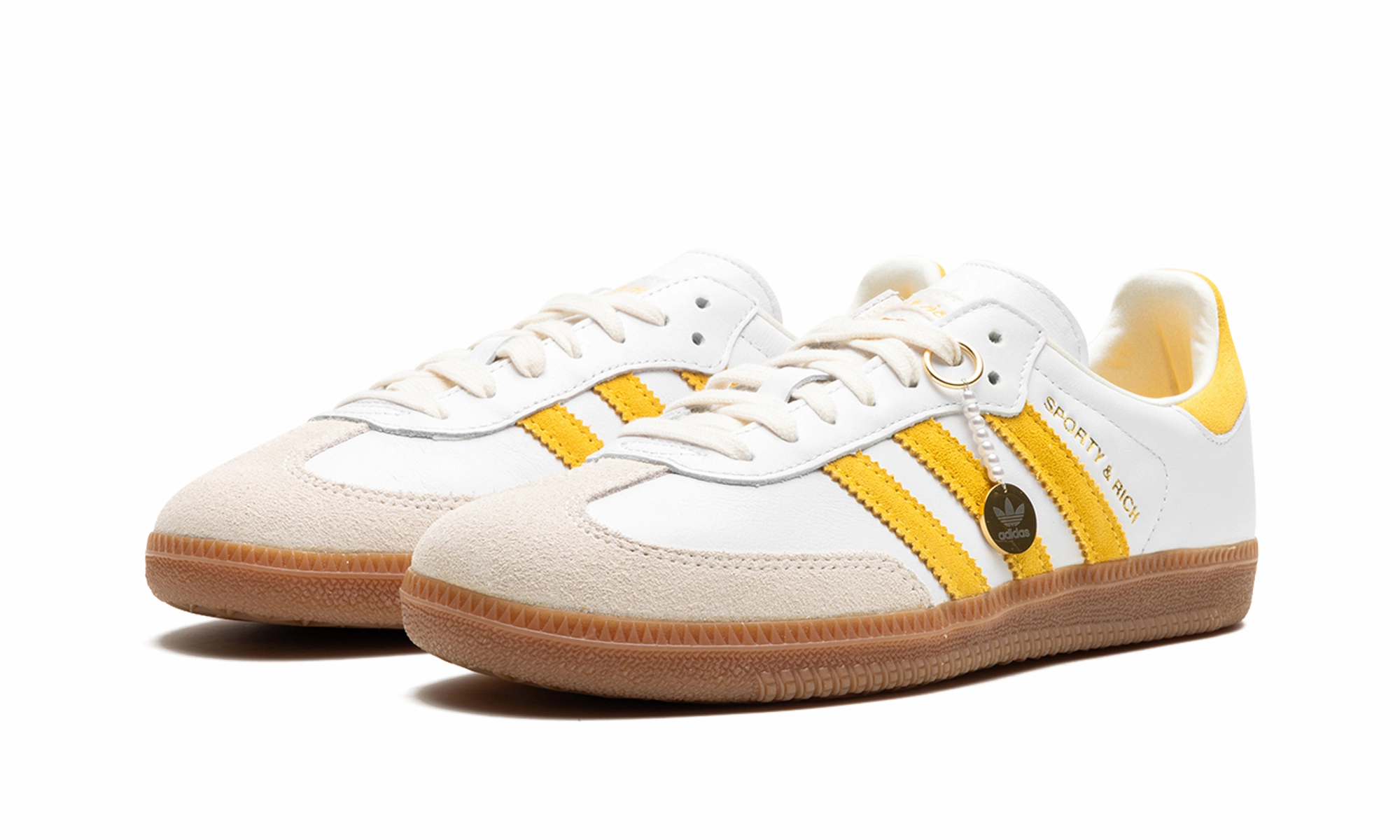 Cushioned heel Samba OG "SPORTY & RICH - White Bold Gold"
