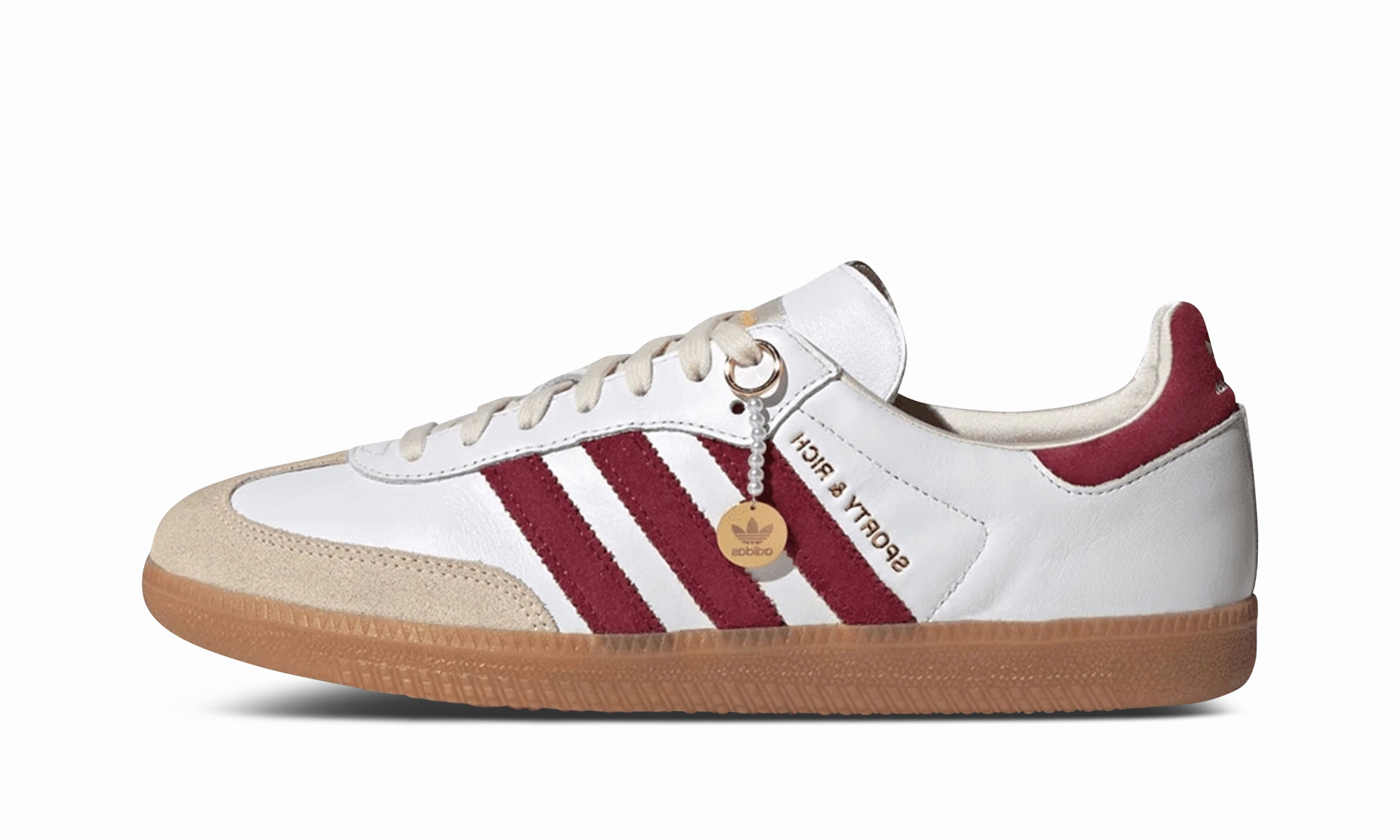 Samba OG "Sporty & Rich - White Core Burgundy" Cliff Path City Walking
