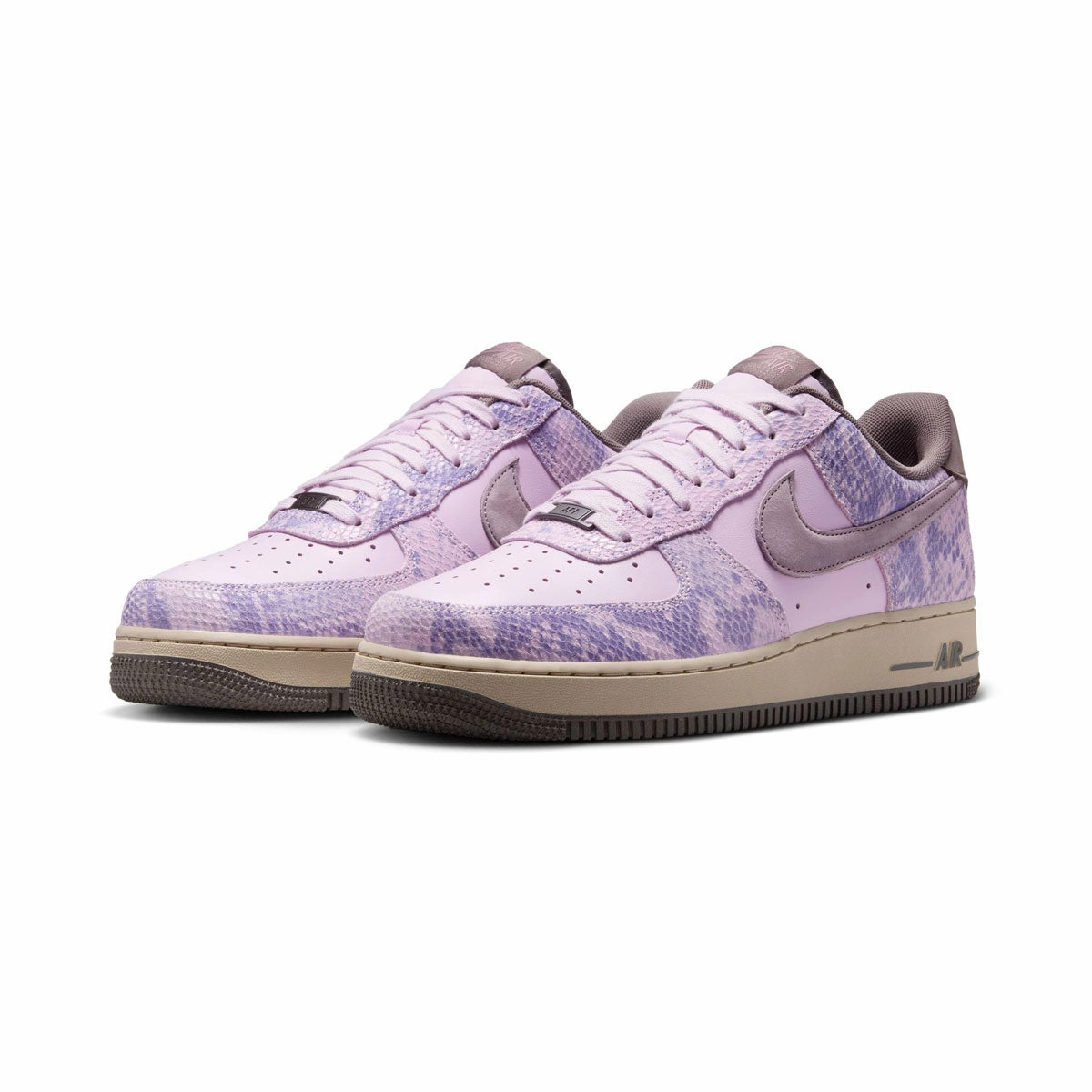 Padded Heel Cushioning Nike Air Force 1 '07 LV8 'Purple Snakeskin' Men's Shoes