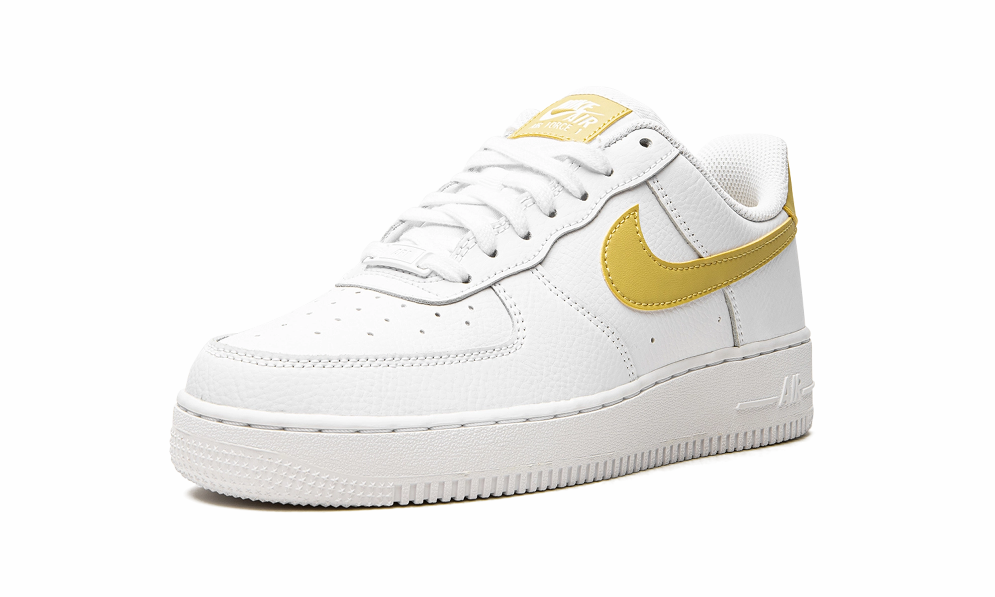 AIR FORCE 1 LO MNS WMNS "White / Saturn Gold" Current Step Market Stroll