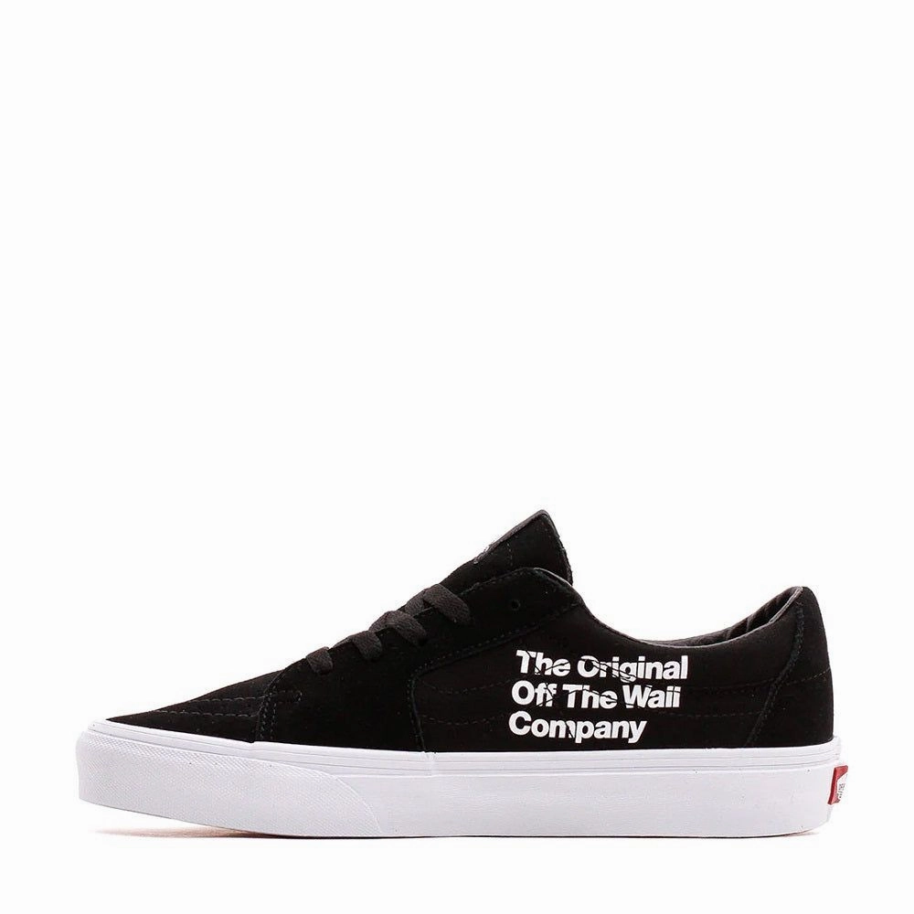 Ventilation Perforation Systems Vans Men's Sk8 Low Hi Def Shoes - Black / White