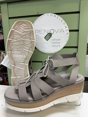 LowTop Sorel Joanie III Tie Up Wedge Sandal (Womens 12)