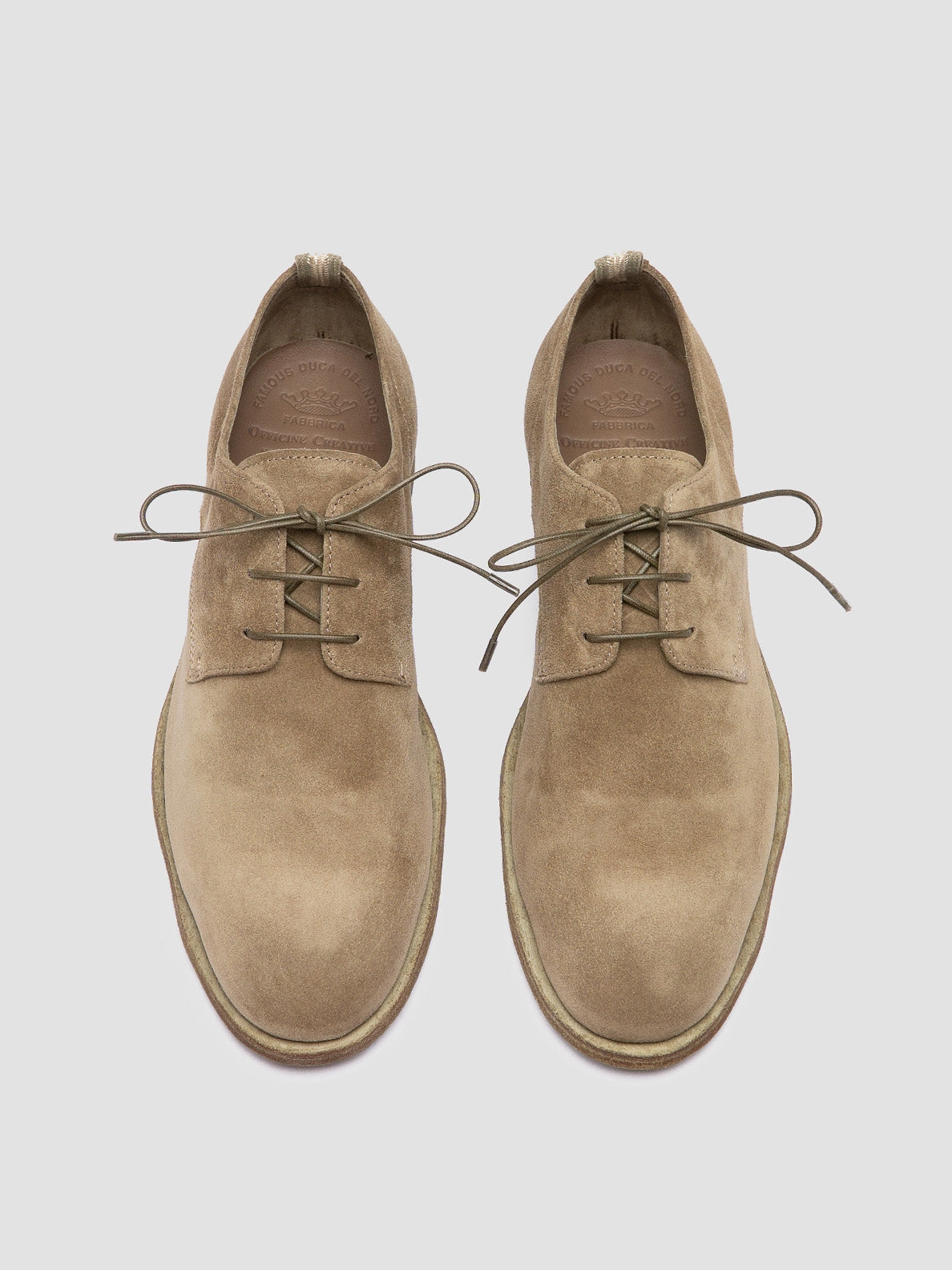 Party Style SOUND 002 - Taupe Suede Derby Shoes