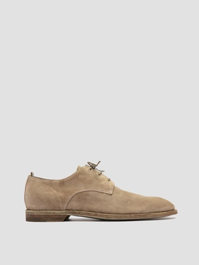 SOUND 002 - Taupe Suede Derby Shoes Balanced Urban Comfort Smart Walk
