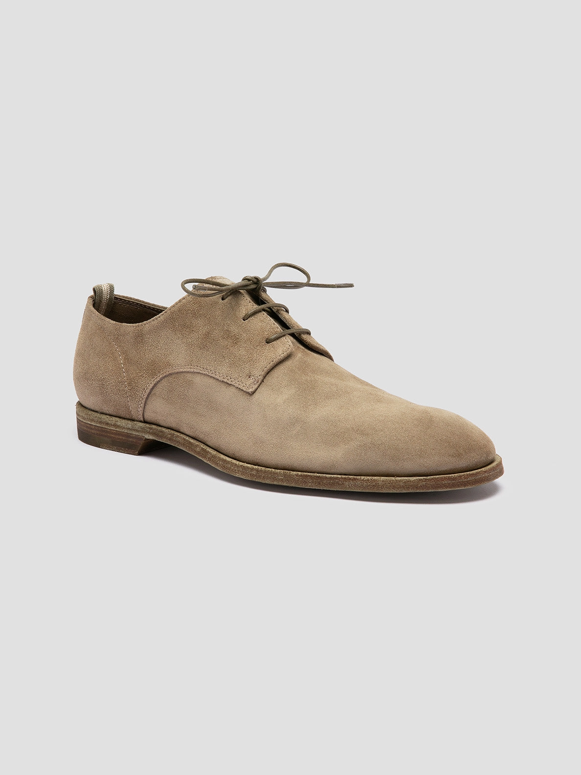 SOUND 002 - Taupe Suede Derby Shoes Adjustable Straps