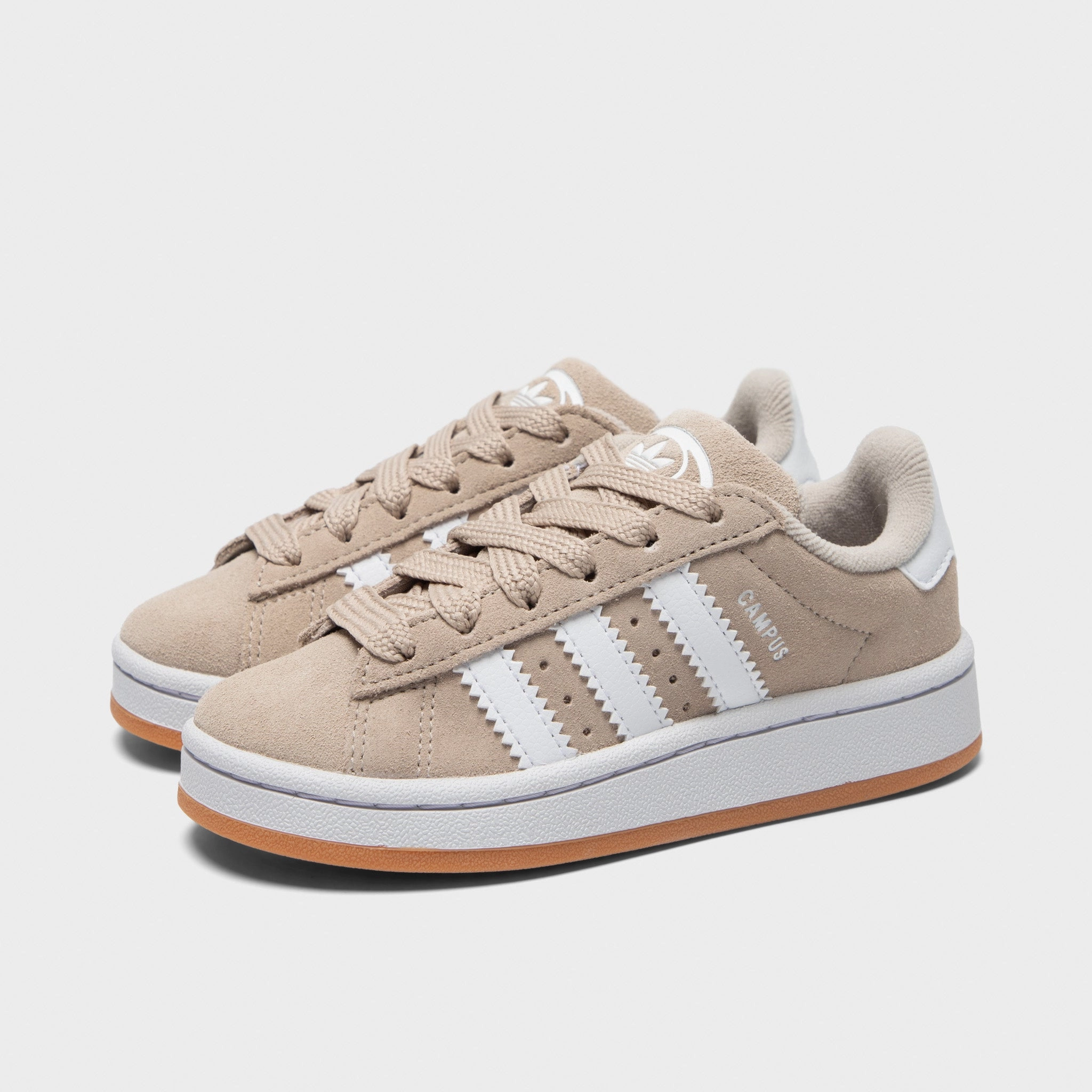 Sleek Form Minimalist Look adidas Children's Campus 00s Wonder Beige / White - Gum