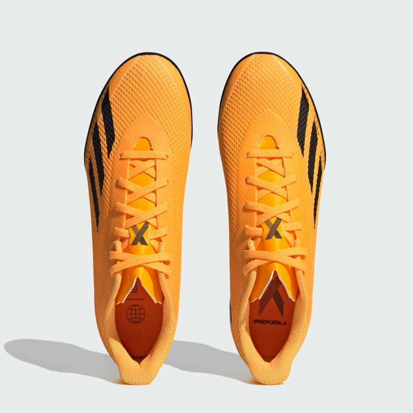 Adidas Men's X Speedportal.4 Turf Boots - Solar Gold / Core Black / Team Solar Orange Walk Time Sportswear Choice