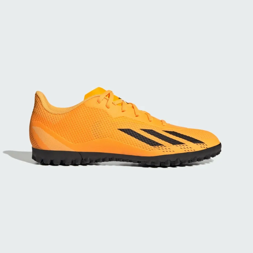 Adidas Men's X Speedportal.4 Turf Boots - Solar Gold / Core Black / Team Solar Orange athletic style Fabric Upper