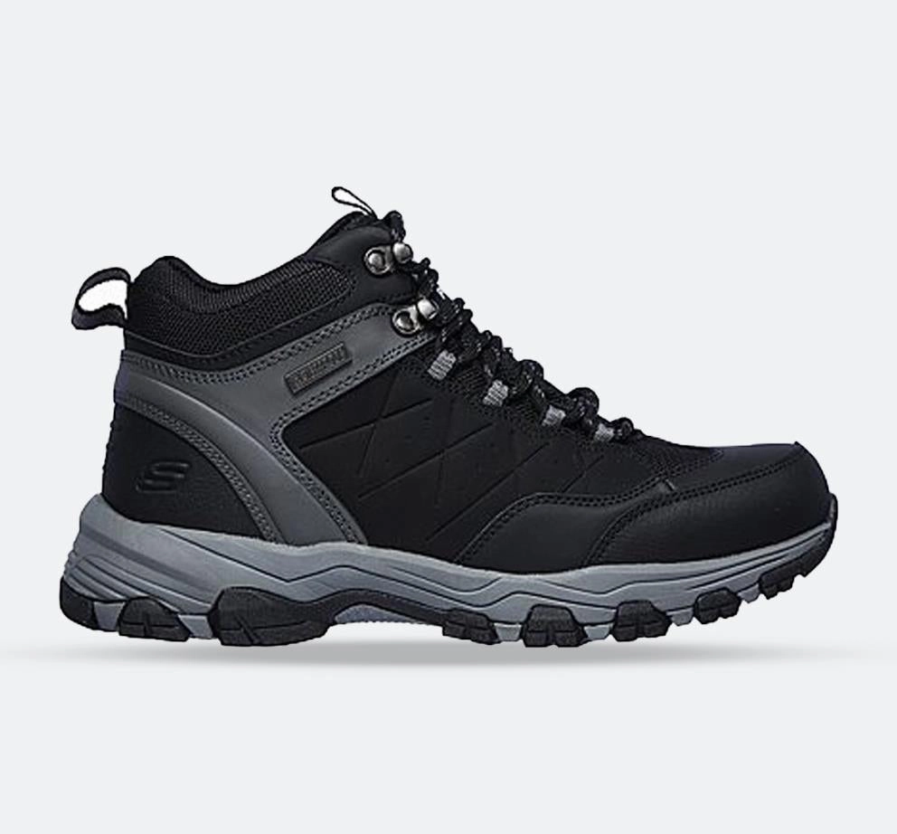 Men's Relaxed Fit Skechers 66283 Selmen Telago Hiking Boots Flexible Frame Outdoor Explorer