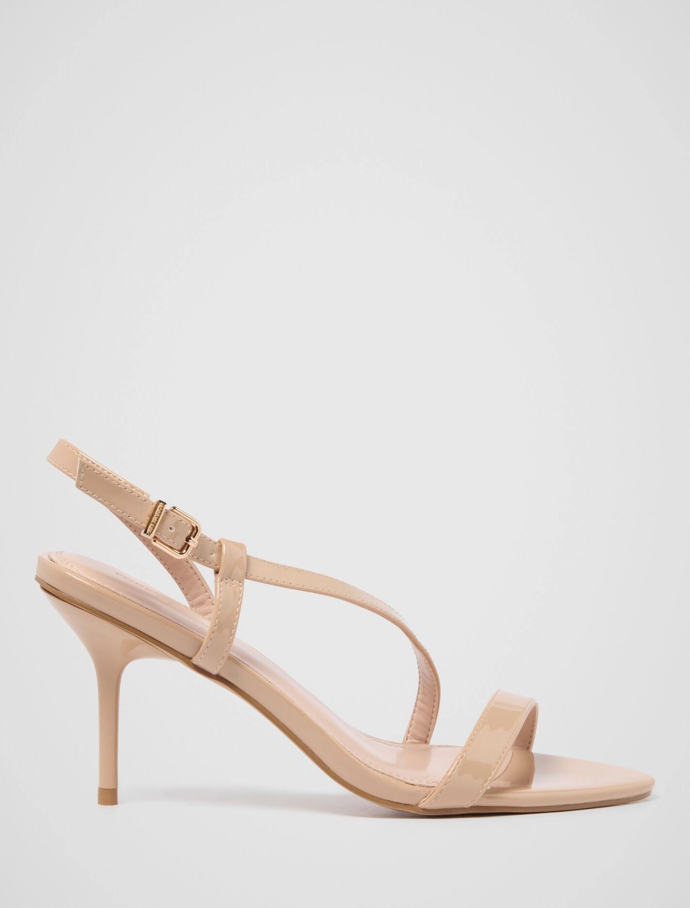 Smooth Motion Abigail Asymmetrical Pointy Sandal Heel