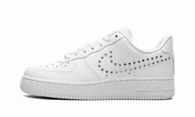 Drill Pace AIR FORCE 1 LO WMNS "White / Metallic Silver"