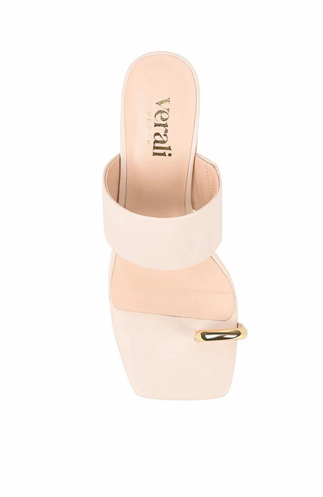 Luxury Sandals Stassie Block Heel Mules Bone White