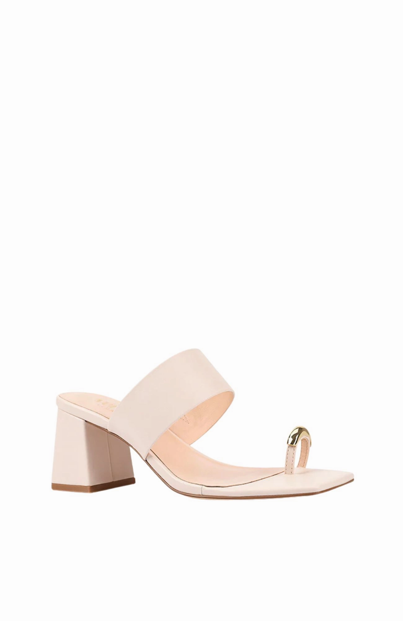 Stassie Block Heel Mules Bone White Mom Glow