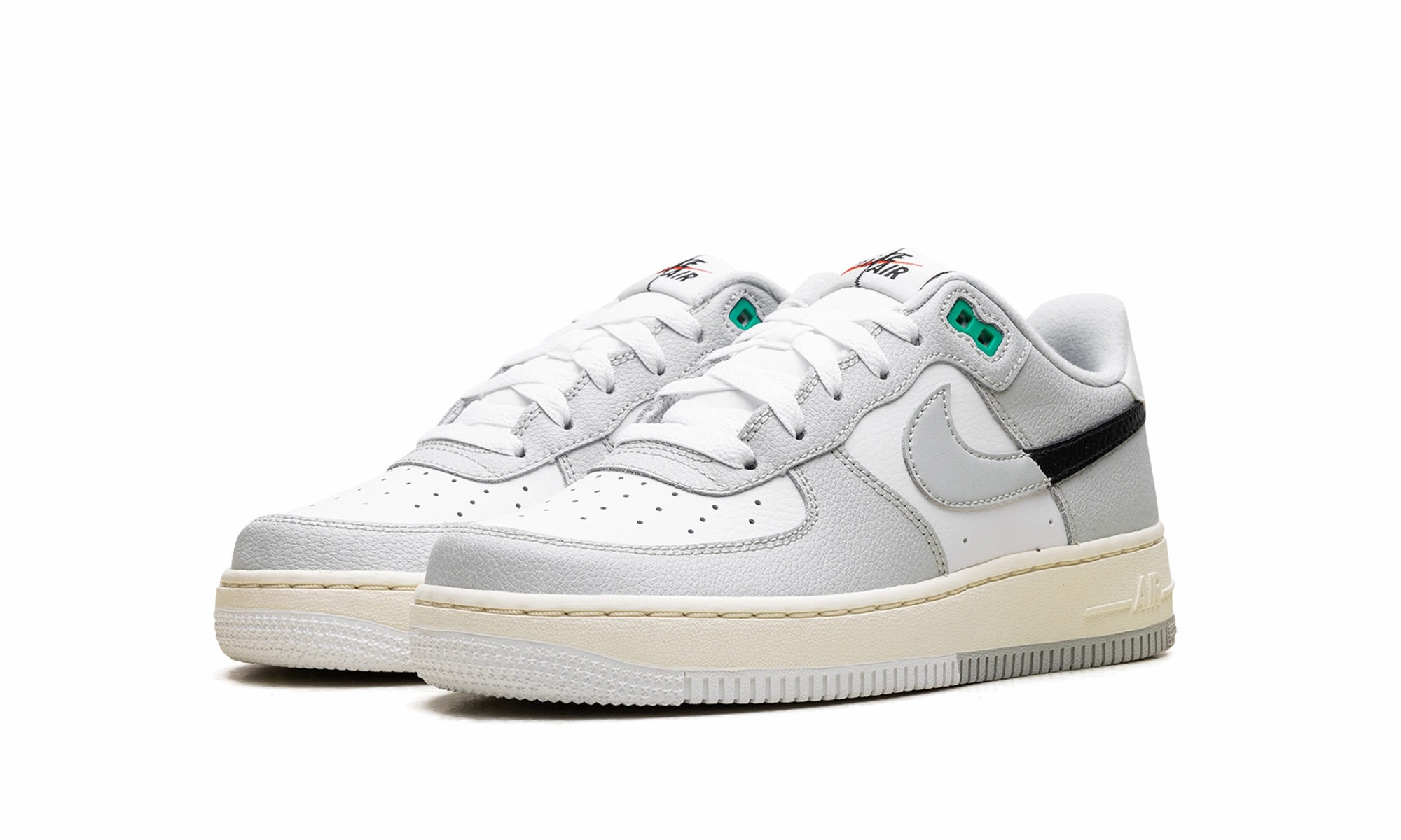 Air Force 1 Low GS "Split - Light Silver" Slim Profile Shore Jog
