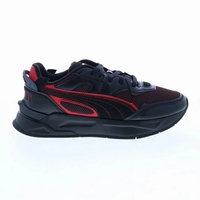 Puma Men's Ferrari Mirage Sport ME Shoes - Black / Rosso Corsa Breathable Collar Padding Flexi Fit
