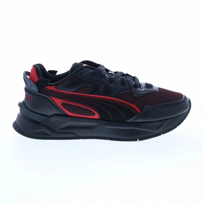 Puma Men's Ferrari Mirage Sport ME Shoes - Black / Rosso Corsa Breathable Collar Padding Flexi Fit