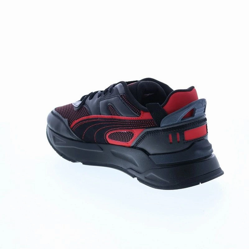 Puma Men's Ferrari Mirage Sport ME Shoes - Black / Rosso Corsa Clean Form Kinetic Motion Engine