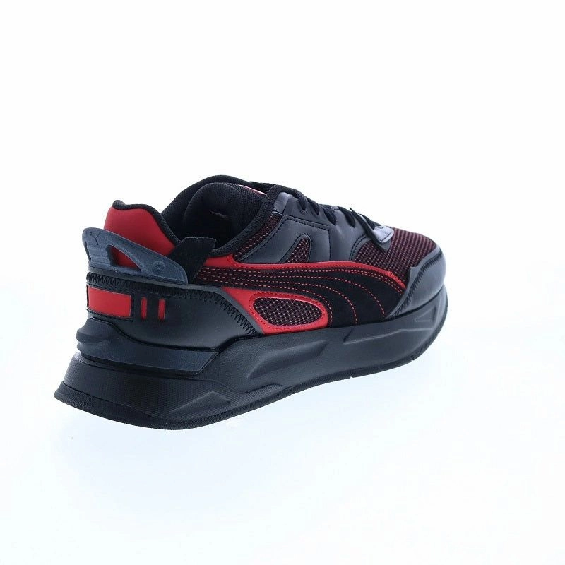 Cushioned durability Cushioning Cloud Tech Puma Men's Ferrari Mirage Sport ME Shoes - Black / Rosso Corsa