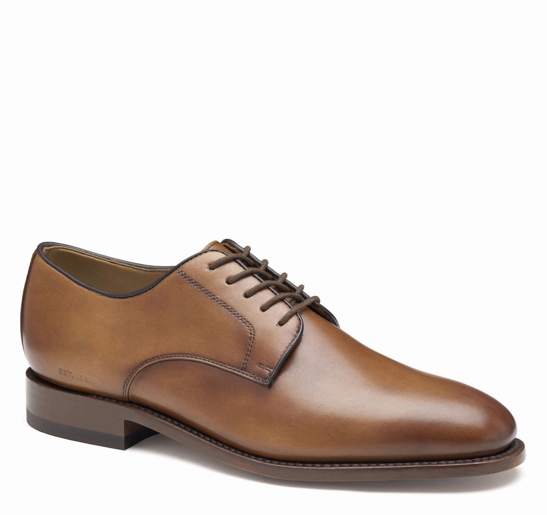 Johnston & Murphy Men's Kensington Plain Toe Lace Up Oxford Shoe Relaxed Formal