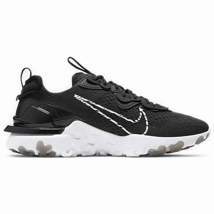 NonSlip Nike Men's React Vision Shoes - Black / White / Brown