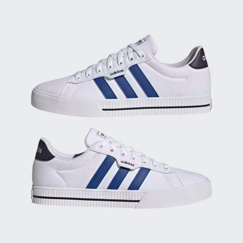 Adidas Men's Daily 3.0 Shoes - Cloud White / Royal Blue / Legend Ink Energy Recovery Technology