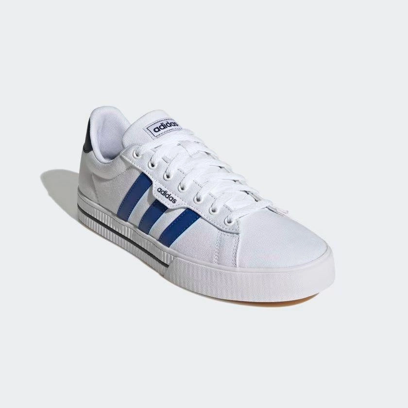 Adidas Men's Daily 3.0 Shoes - Cloud White / Royal Blue / Legend Ink Eco Friendly Material