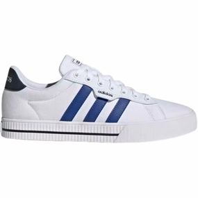 Adidas Men's Daily 3.0 Shoes - Cloud White / Royal Blue / Legend Ink Low Profile