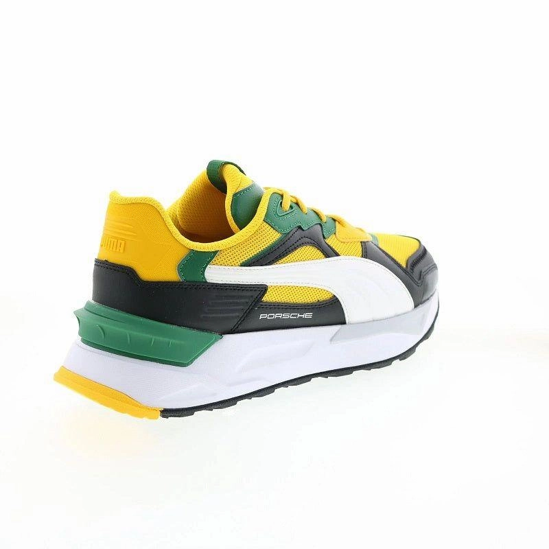 Arch Stabilizer Regular Walk Puma Men's Porsche Legacy Mirage Sport Asphalt Shoes - Yellow / Green / White / Black