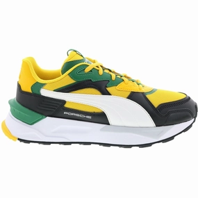 Puma Men's Porsche Legacy Mirage Sport Asphalt Shoes - Yellow / Green / White / Black Ultimate Stability