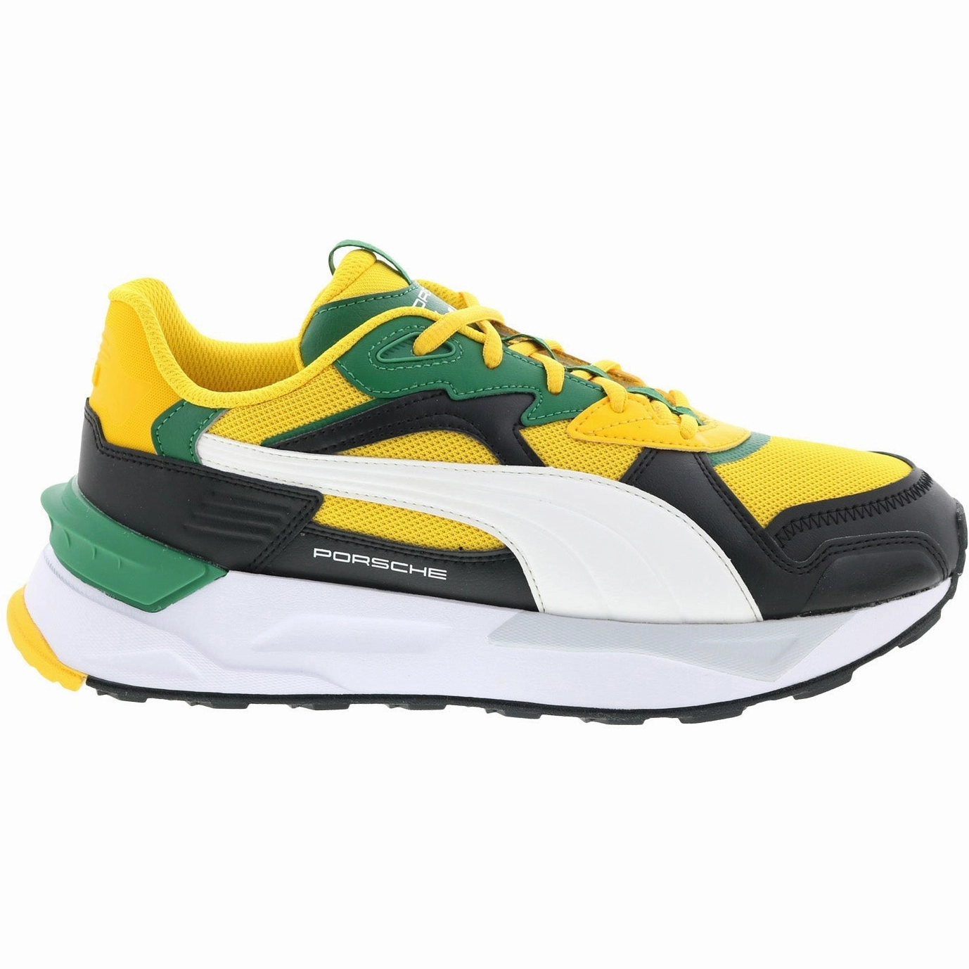 Puma Men's Porsche Legacy Mirage Sport Asphalt Shoes - Yellow / Green / White / Black Ultimate Stability