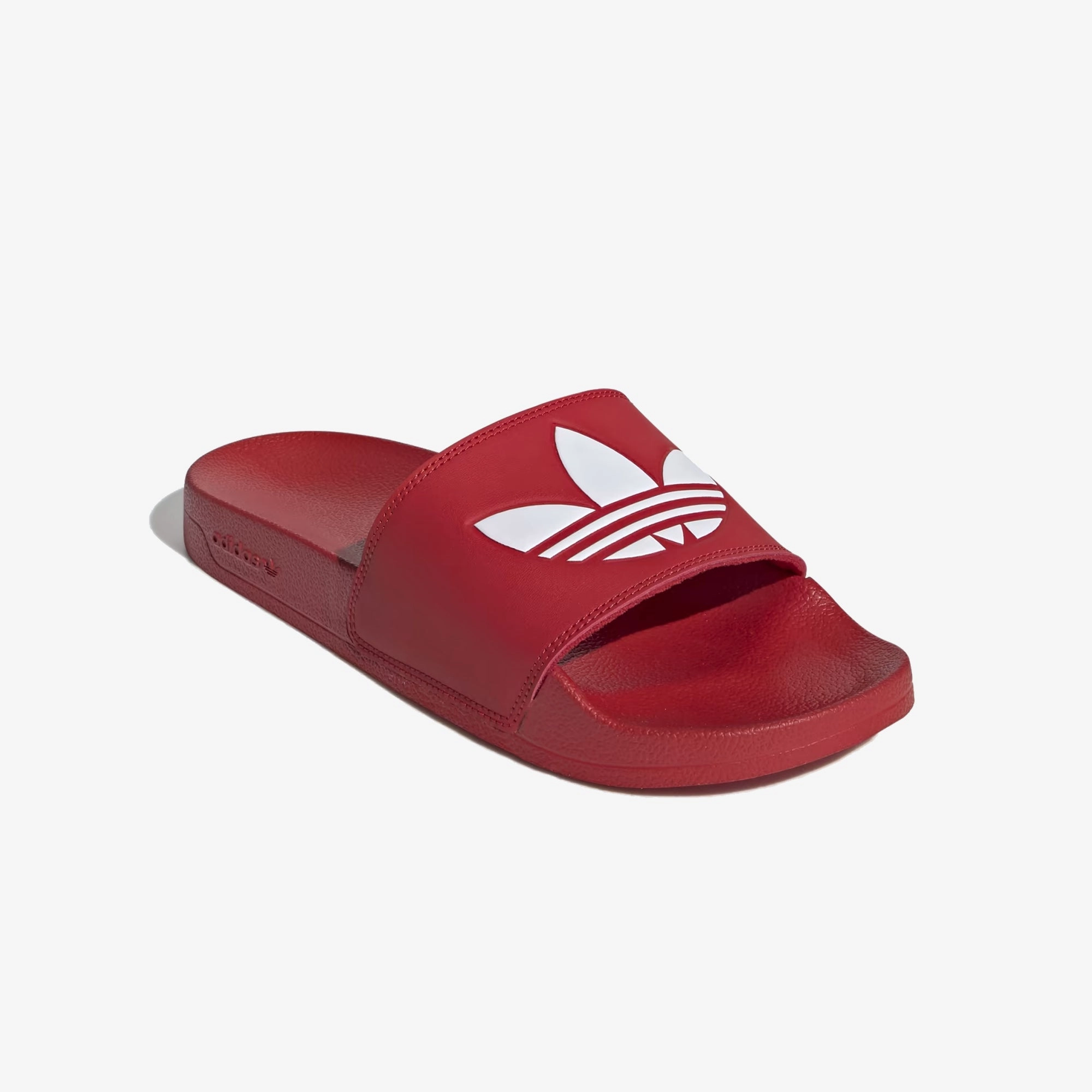 Orthopedic Friendly Fit Noise Reducing Adidas Originals | ADILETTE LITE SLIDES { RED/WHITE