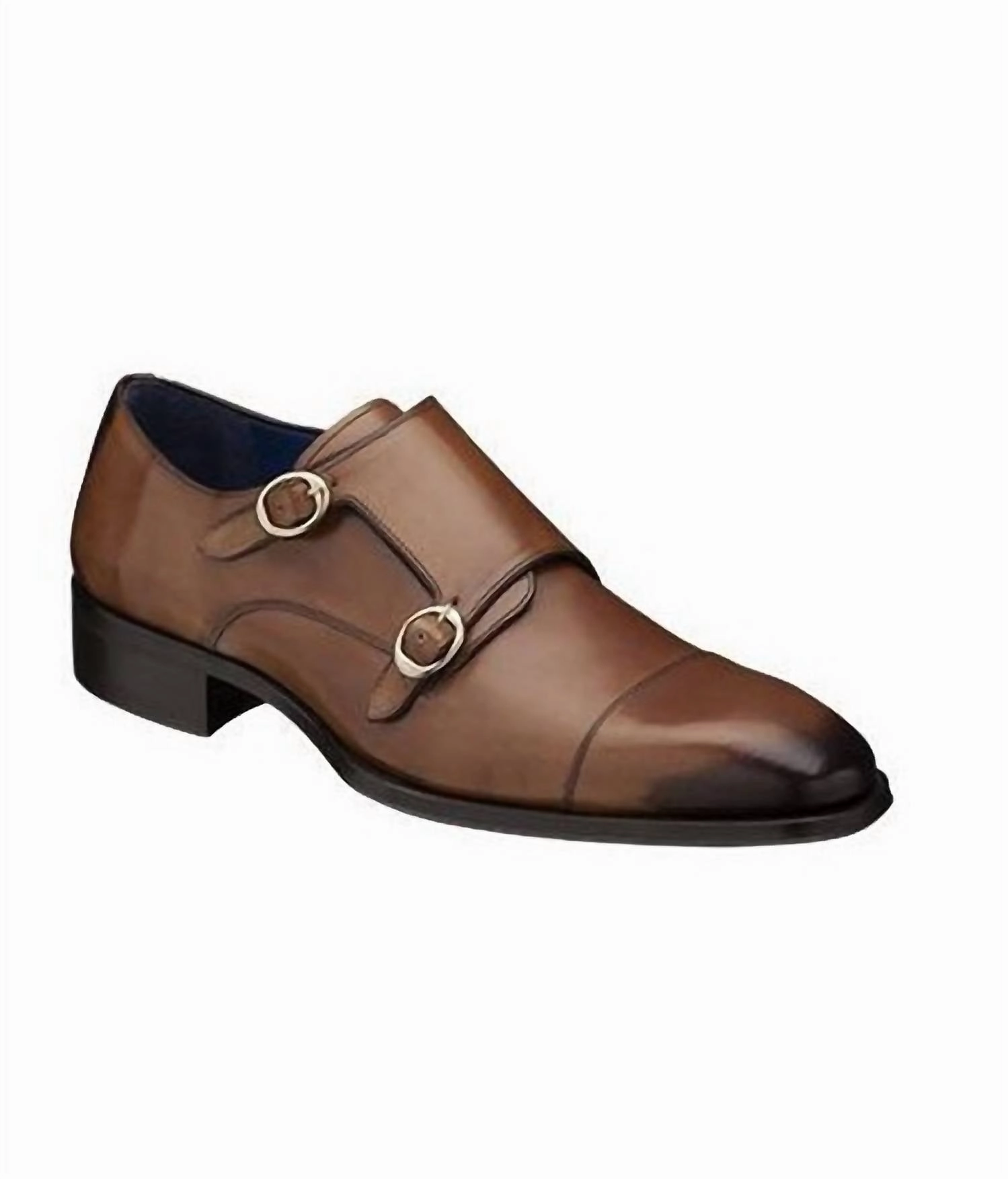 Men's Vigolo Calfskin Shoes In Tan Black Oxfords