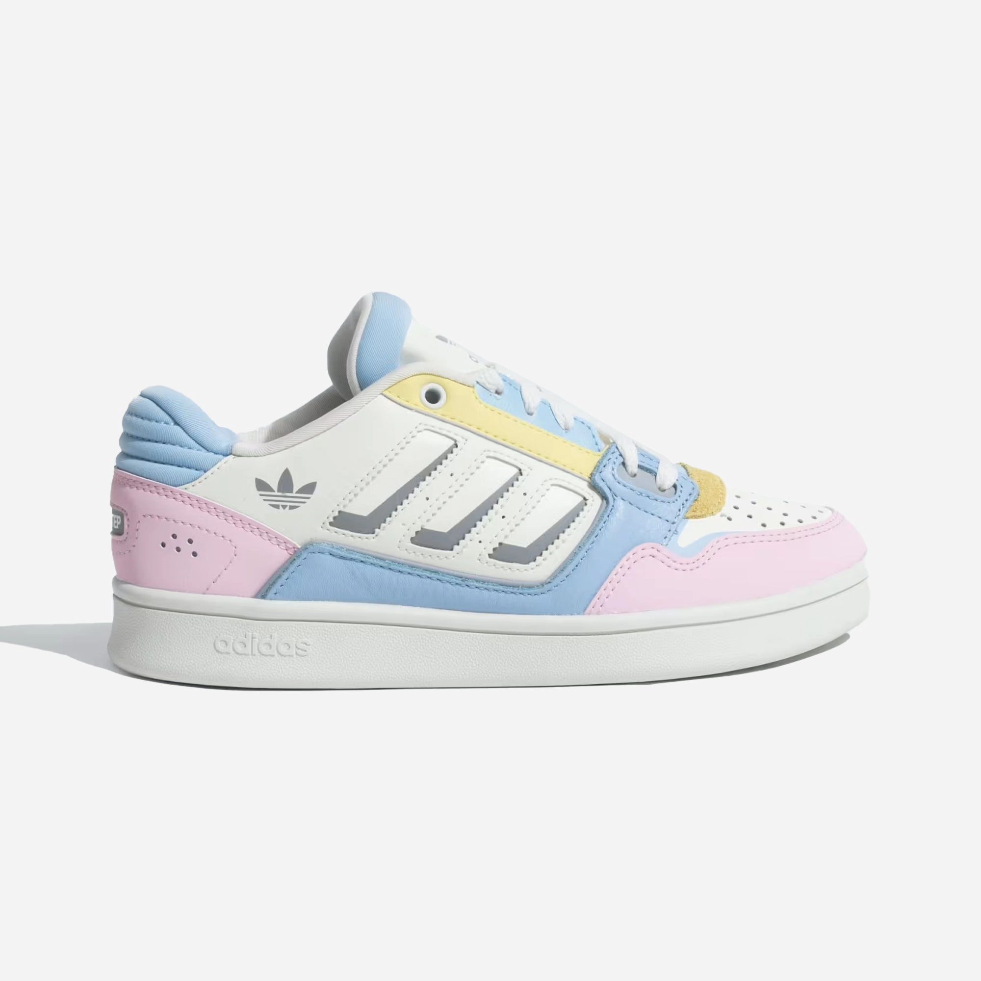 Adidas | DROP STEP LOW 2.0 W IKD { CORE WHITE/HALO SILVER/CLEAR SKY Multi Density Midsole Adjustable lacing