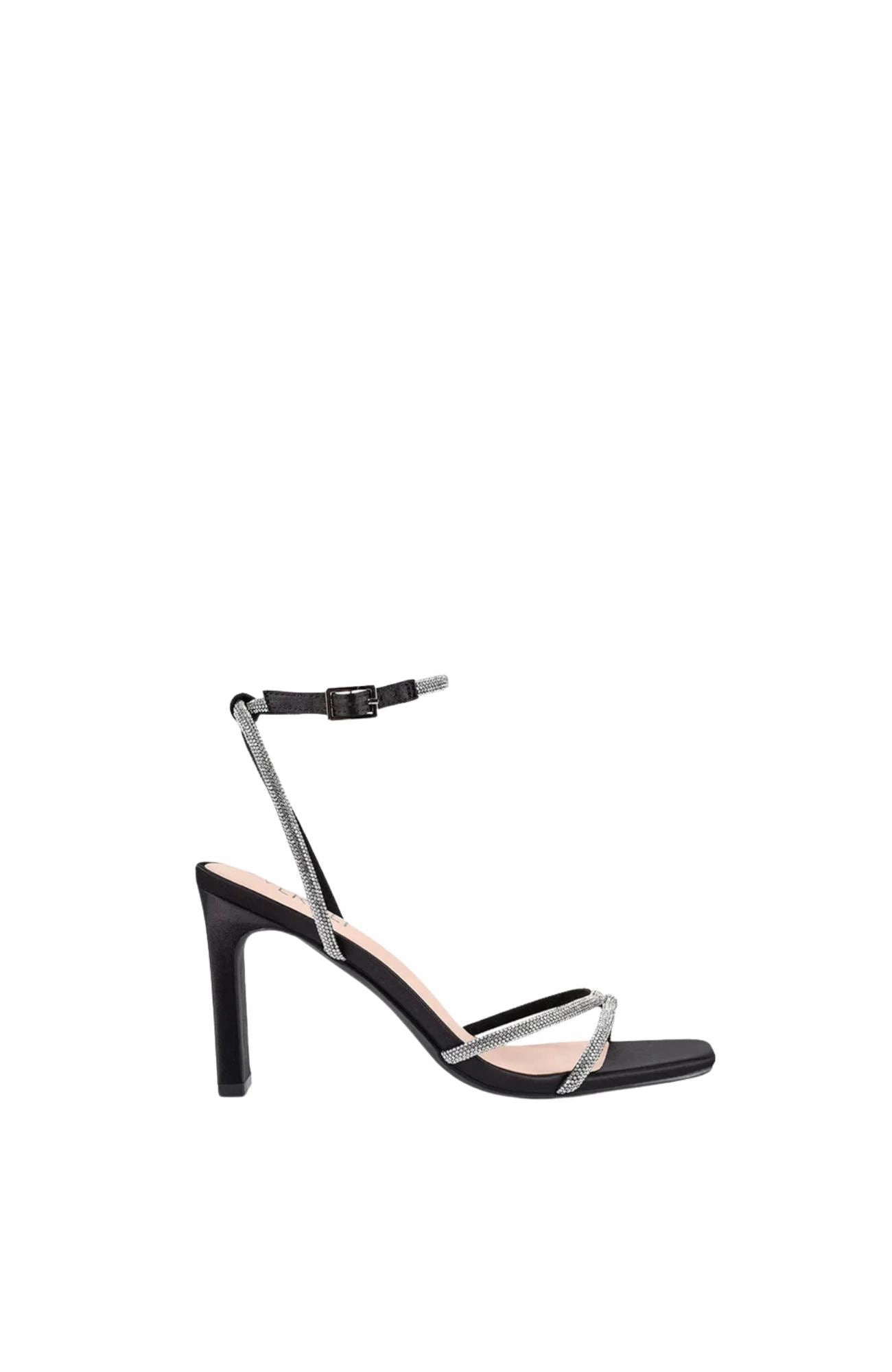 Collectible Item Must Pick Kian Block Heel Black Satin